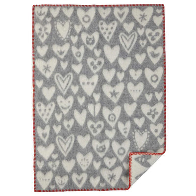 Klippan Baby Heart Blanket available at American Swedish Institute.