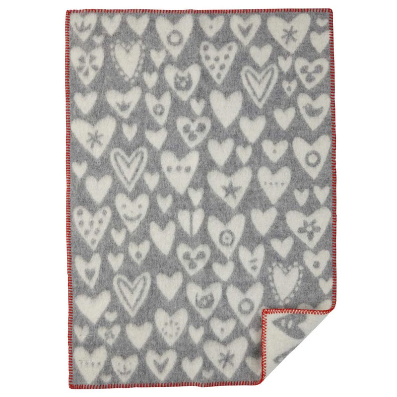 Klippan Baby Heart Blanket available at American Swedish Institute.