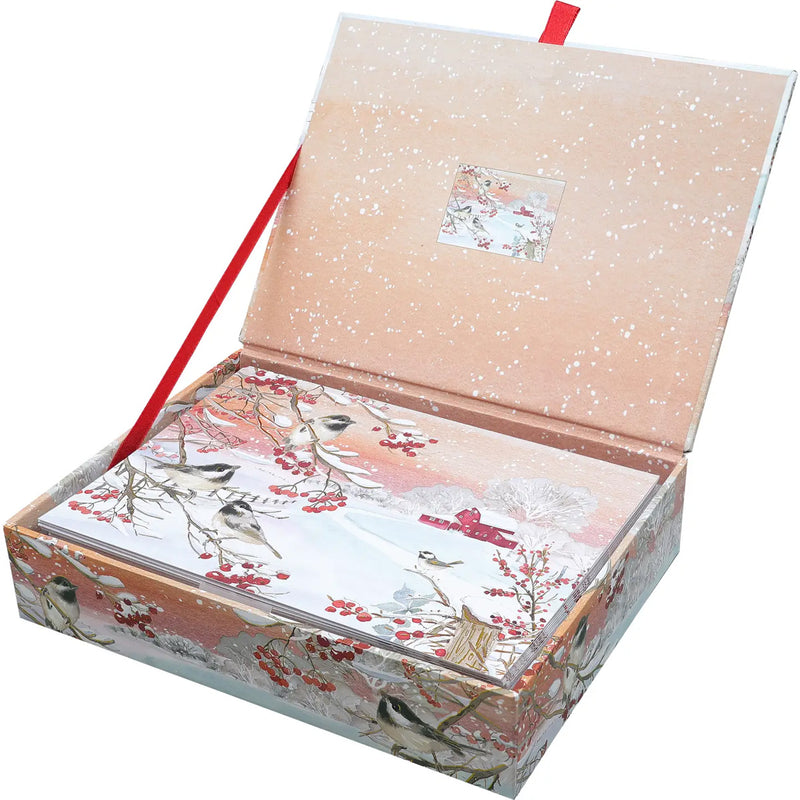 Snowy Songbirds Deluxe Boxed Holiday Cards available at American  Swedish Institute.