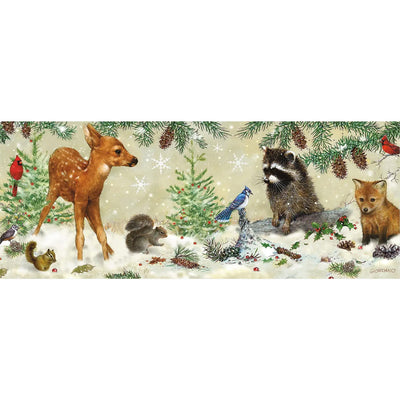 Winter Forest Friends Panoramic Boxed Holiday Cards available at American Swedish Institute.