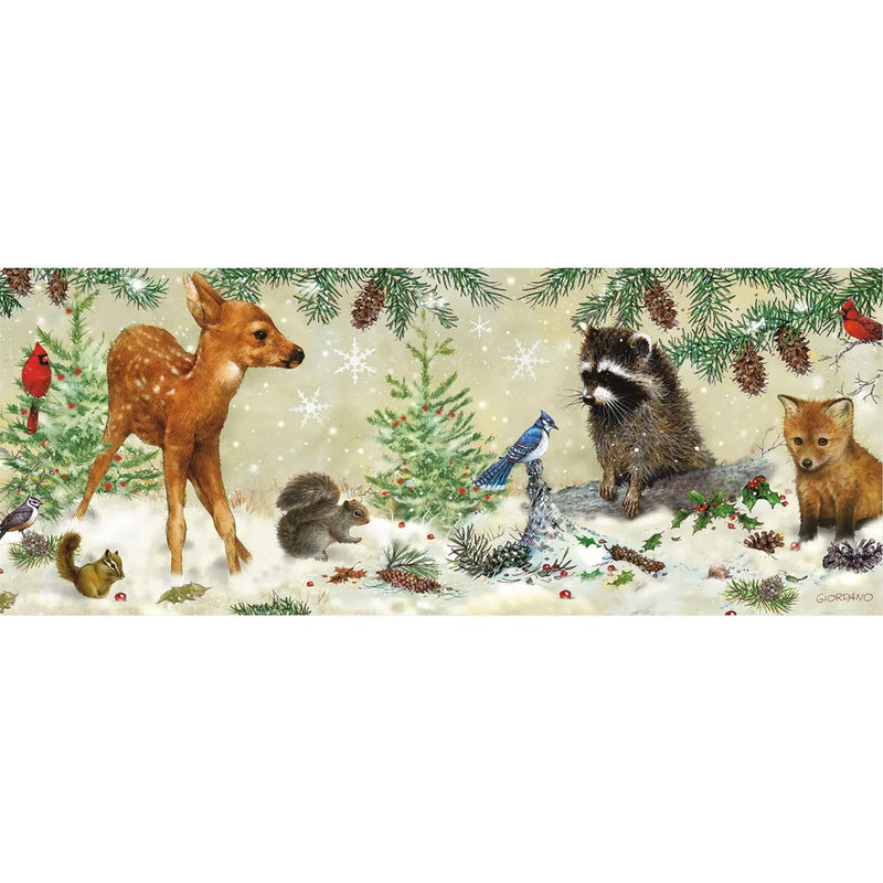 Winter Forest Friends Panoramic Boxed Holiday Cards available at American Swedish Institute.