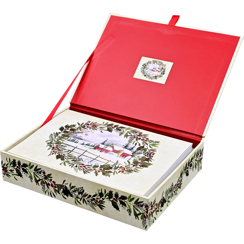 Winter Holly Boxed Card Set available at American Swedish Institute.