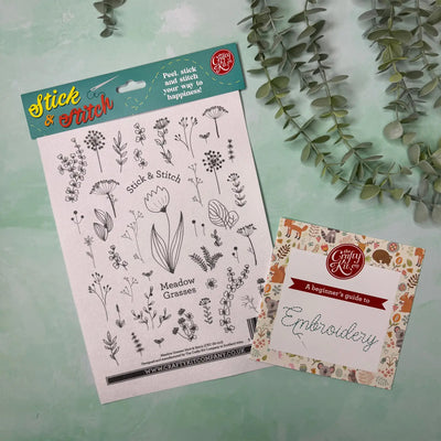 Meadow Grasses Stick & Stitch Embroidery Kit available at American Swedish Institute.