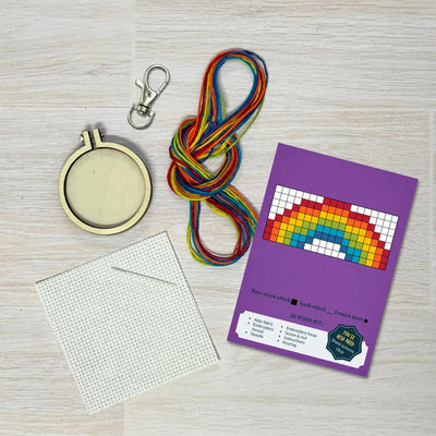Love Is Love Mini Matchbox Cross Stitch Kit available at American Swedish Institute.
