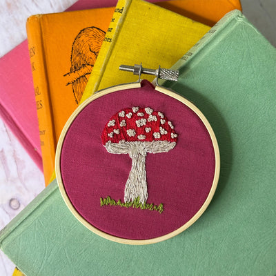 Toadstools Stick & Stitch Embroidery Kit