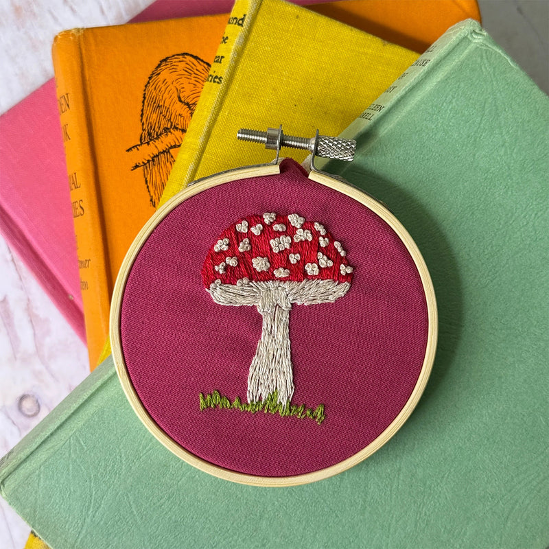 Toadstools Stick & Stitch Embroidery Kit
