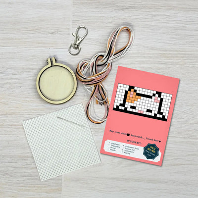 'how Are You Feline?' Mini Matchbox Cross Stitch Kit available at American Swedish Institute.