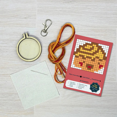 'you're Bun in A Million!' Mini Matchbox Cross Stitch Kit available at American Swedish Institute.