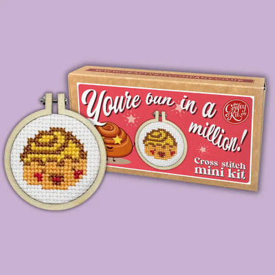 'you're Bun in A Million!' Mini Matchbox Cross Stitch Kit available at American Swedish Institute.