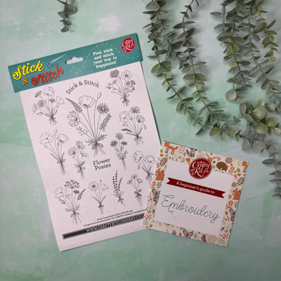 Flower Posies Stick & Stitch Embroidery available at American Swedish Institute.