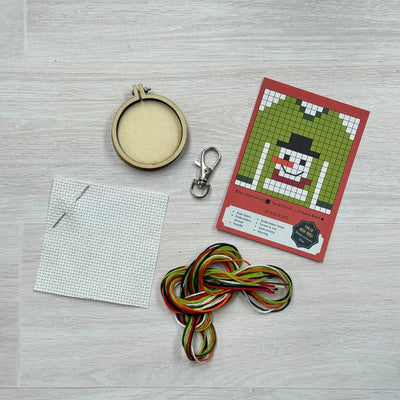 Christmas Jumper Mini Matchbox Christmas Cross Stitch Kit available at American Swedish Institute.