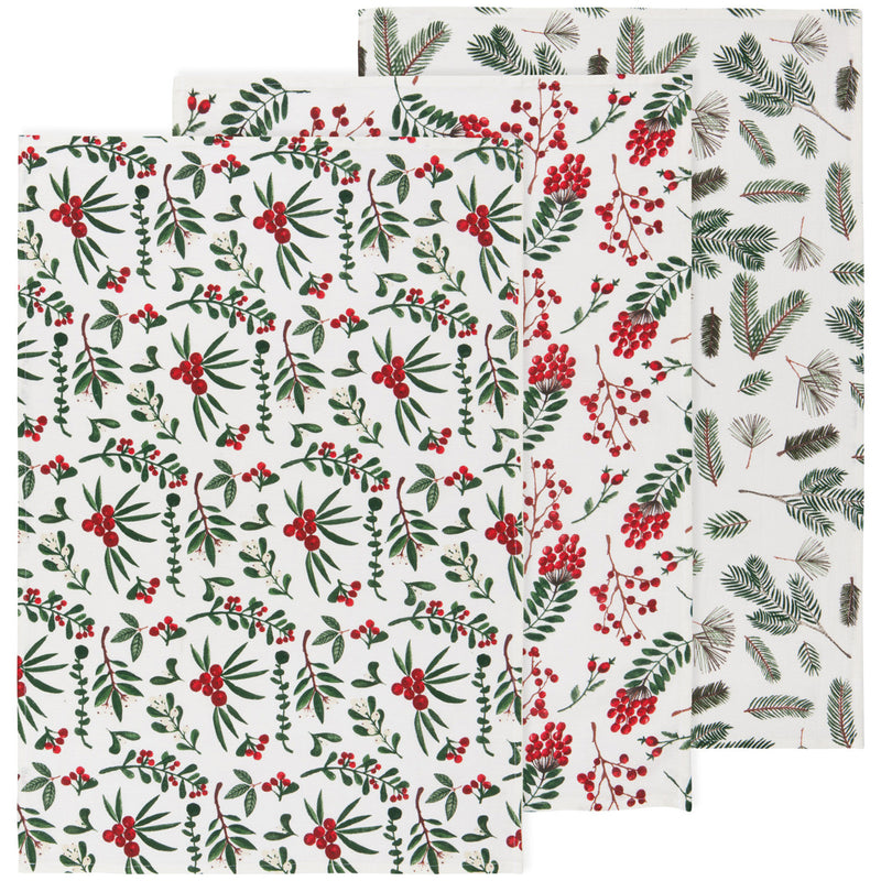 Winterberry Bakers Flour Sack Dishtowel Set available at American Swedish Institute.