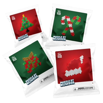 Puzzle by Number Holiday Set by Plus Plus available at American Swedish Institute.