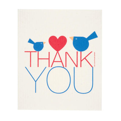 Thank You Birds Dishcloth available at American Swedish Institute.