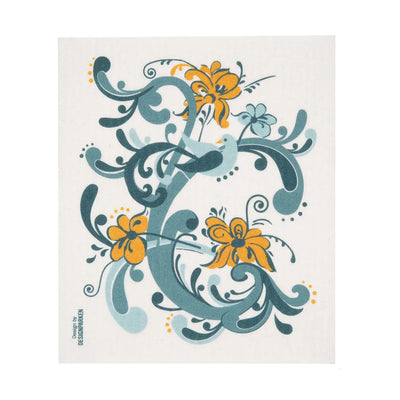 Rosemaling Dishcloth available at American Swedish Institute.