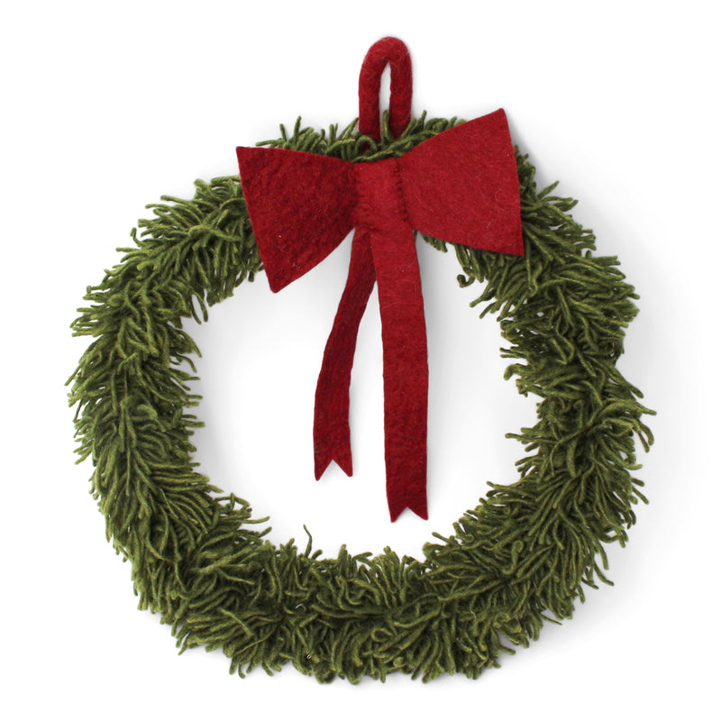 Én Gry & Sif Felt Wreaths with Bows available at American Swedish Institute.