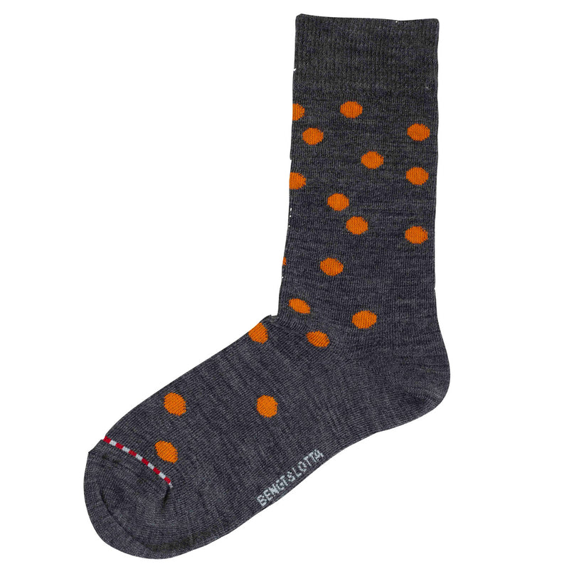Orange Dots Socks by Bengt & Lotta available at American Swedish Institute.