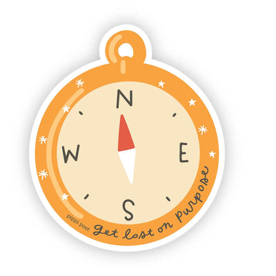 Get Lost on Purpose Sticker available at American Swedish Institute.