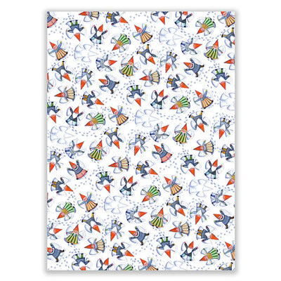 Winter Gnomes Tea Towel by Kirsten Sevig available at American Swedish Institute.