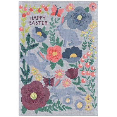 Happy Easter Tea Towel by Ekelund available at American Swedish Institute.