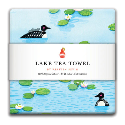Lake Tea Towel by Kirsten Sevig available at American Swedish Institute.