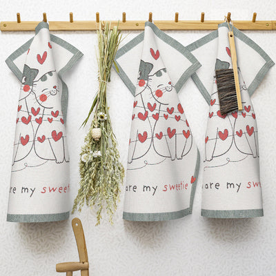 Love of Cats Tea Towel by Ekelund available at American Swedish Institute.