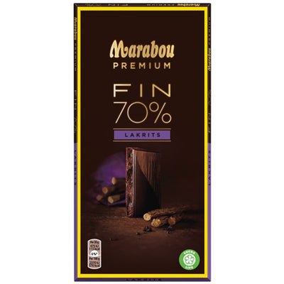 Marabou Premium Dark Chocolate Licorice available at American Swedish Institute.