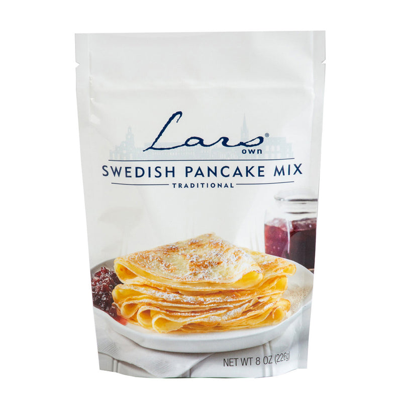 Lars Own Swedish Pancake Mix available at American Swedish Institute.