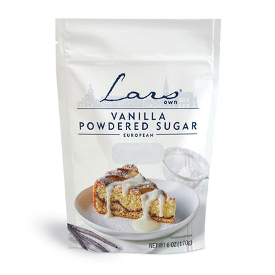 Lars Own Vanilla Powdered Sugar available at American Swedish Institute.