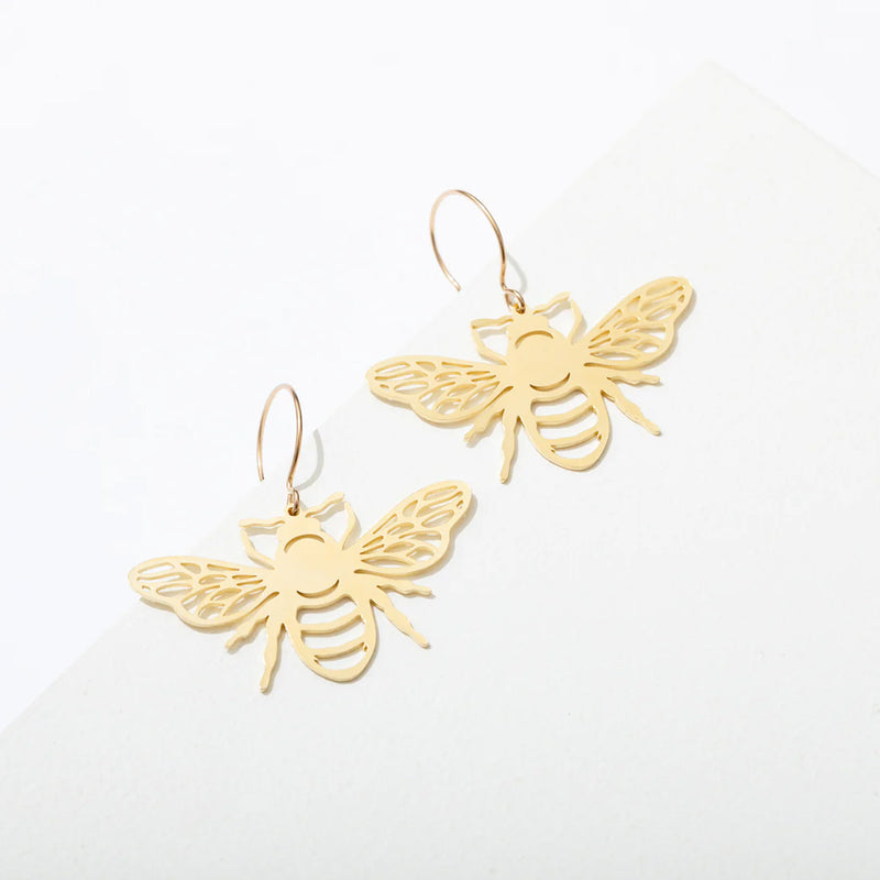 Bee Earrings by Larissa Loden available at American Swedish Institute.