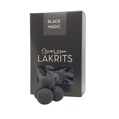 Black Magic Chocolate Licorice available at American Swedish Institute.