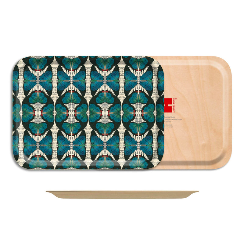 Blue Butterfly Small Rectangular Tray available at American Swedish Institute.