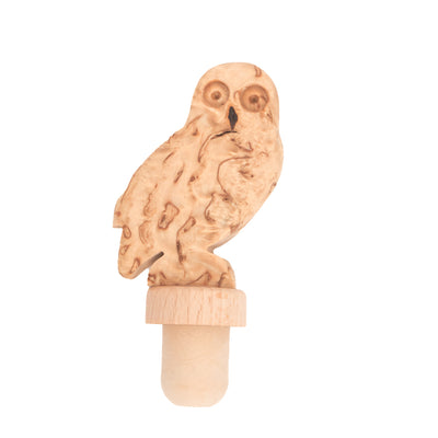 Owl Finnish Burlwood Bottle Topper available at American Swedish Institute.