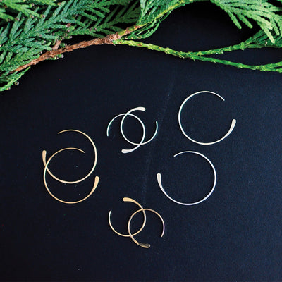 Eclipse Hoop Earrings available at American Swedish Institute.