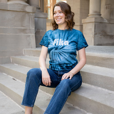 fika Tie-Dye T-Shirt available at American Swedish Institute.
