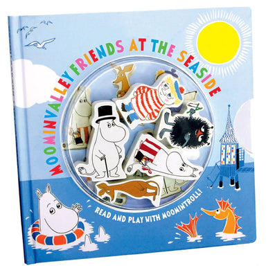 Moominvalley Friends at the Sea Board Book available at American Swedish Institute.