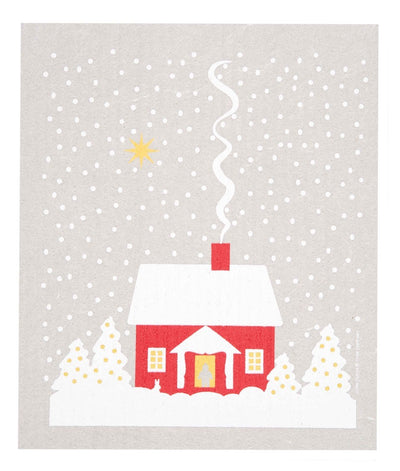 Swedish Dishcloth - Snowy House available at American Swedish Institute.