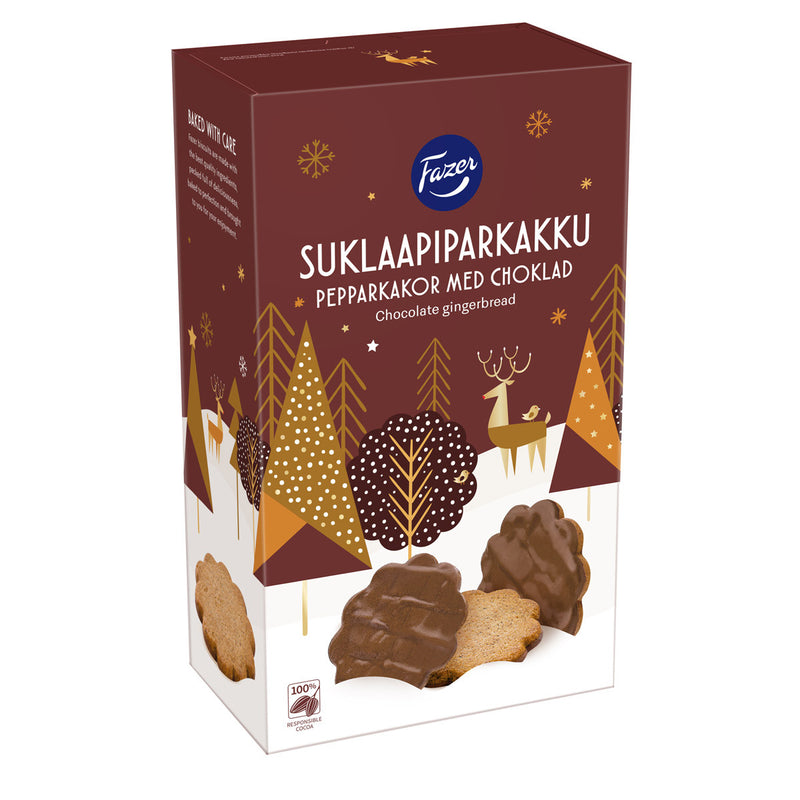 Fazer Suklaapiparkakku [Chocolate Covered Gingerbread Cookies]