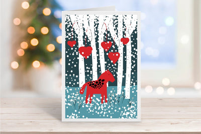 Heart Woods Holiday Card available at American Swedish Institute.