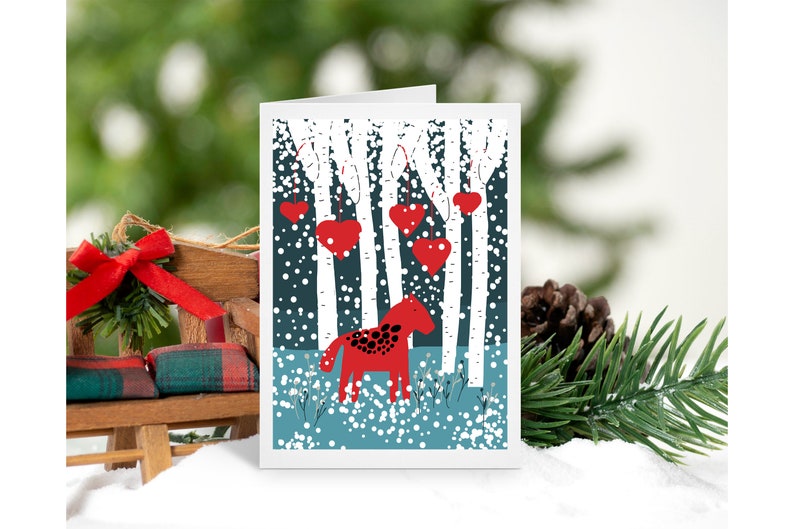 Heart Woods Holiday Card available at American Swedish Institute.