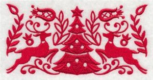 Scandinavian Christmas Embroidered Dishtowel available at American Swedish Institute.