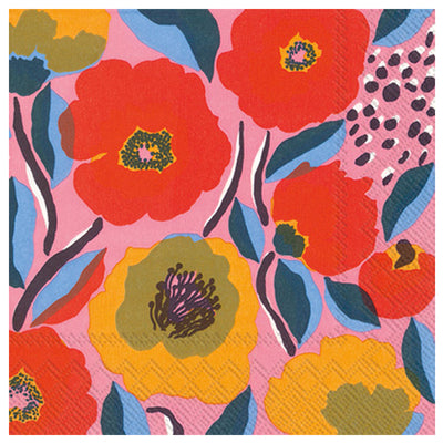 Rosarium Rose Cocktail Napkin available at American Swedish Institute.