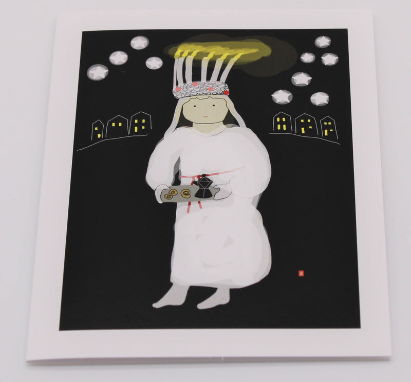 Santa Lucia Holiday Card available at American Swedish Institute.