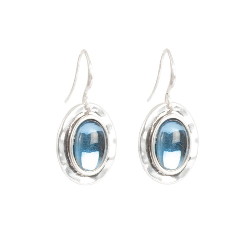 A&C Oslo Deep Blue Dangle Earrings available at American Swedish Institute.