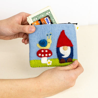 Gnome Mushroom Pouch available at American Swedish Institute.