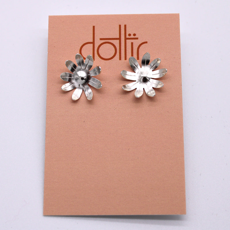 Dottir Milla Silver Earrings available at American Swedish Institute.