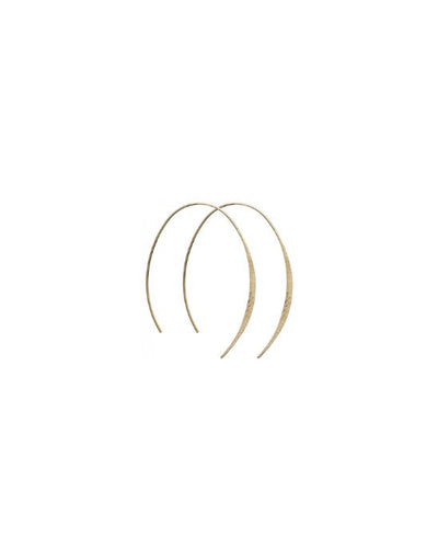Dansk Tara Gold Hoop Earrings available at American Swedish Institute.