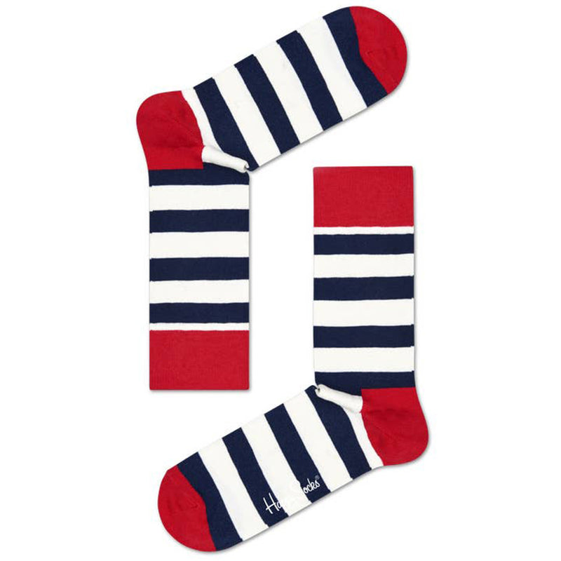 Happy Socks Black/White/Red Stripe Socks  available at American Swedish Institute.