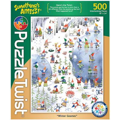 Winter Gnomes Puzzle Twist available at American Swedish Institute.