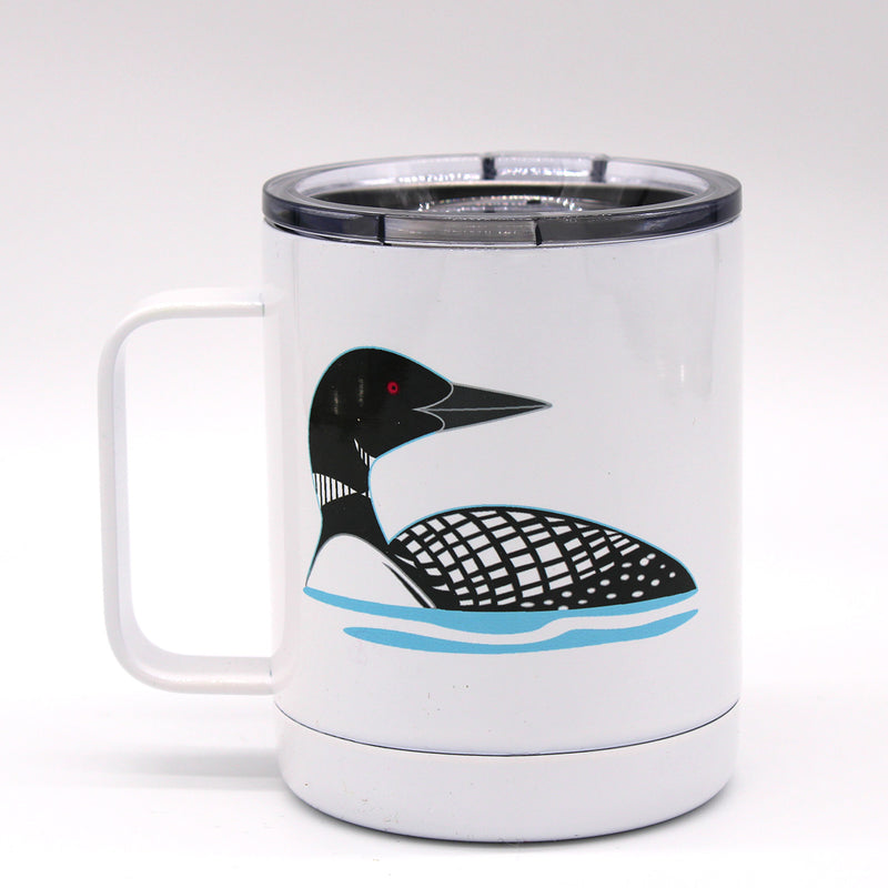 Cindy Lindgren Loon Camp Mug available at American Swedish Institute. 